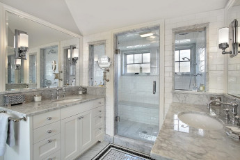 Master bath with windowed shower